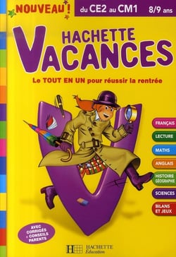 Hachette vacances - du ce2 au cm1 - 8/9 ans