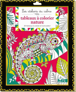 Tableaux à colorier - nature (+ cadre)