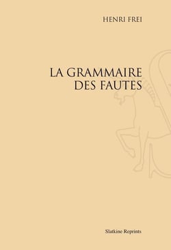 La grammaire des fautes