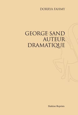 George sand auteur dramatique