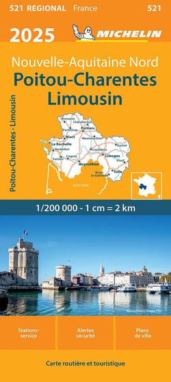 Carte Régionale Poitou-Charentes Limousin 2025