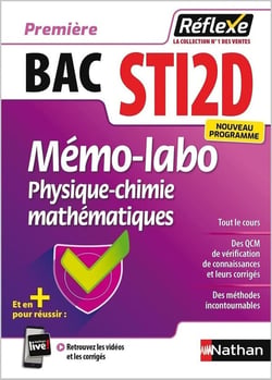 Mémos réflexes Tome 35 : bac STI2D - mémo-labo physique-chimie mathématiques - première (édition 2019)