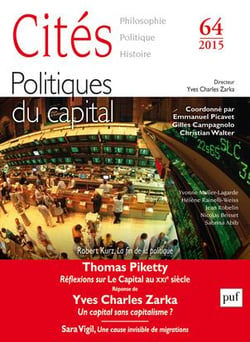 REVUE CITES Tome 64 : politiques du capital