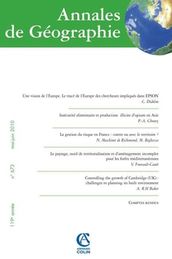 Annales de Géographie n° 673 (3/2010)
