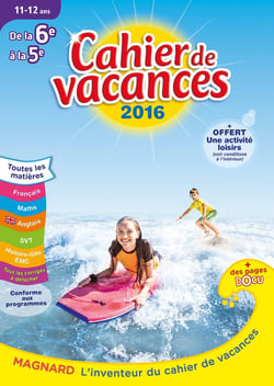 Cahier de vacances - De la 6e à la 5e