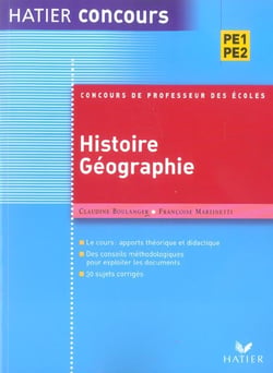 Preparation a l'epreuve d'histoire-geographie du concours de professeur des ecoles
