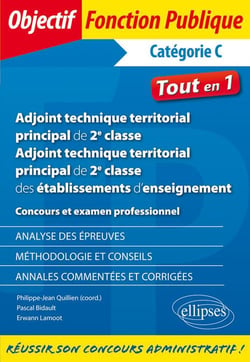 Adjoint technique territorial de 2e classe, adjoint technique territorial principal de 2e classe des établissements d'enseignement - catégorie C - tout-en-un