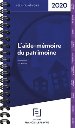 L'aide-mémoire du patrimoine (édition 2020)