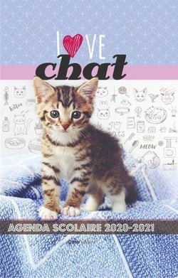 Agenda scolaire - love chat (édition 2020/2021)