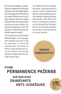 D'une permanence païenne, sur quelques invariants anti judaïques