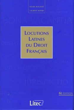 Locutions latines du droit franÇais
