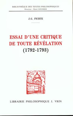 Essai d'une critique de toute révélation (1792-1793)