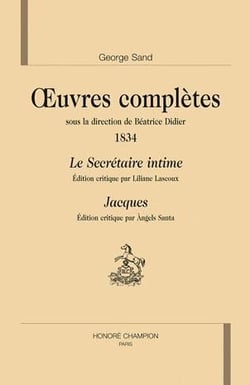 Oeuvres complètes - 1834 - le secrétaire intime - jacques