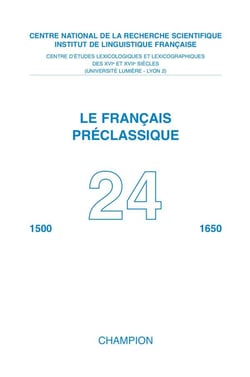 Le francais preclassique n.24
