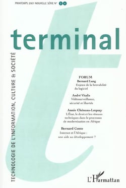 Revue terminal n.84 : technologie de l'information, culture et société