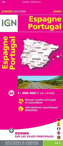 Aed Esp01 Espagne/Portugal  1/800.000