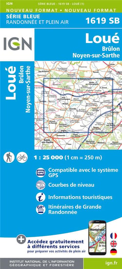 1619Sb Loue/Brulon/Noyen-Sur-Sarthe