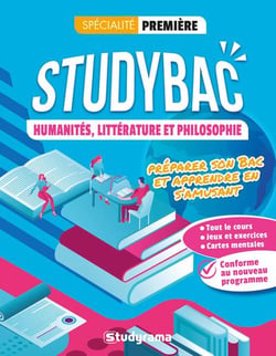 Studybac : humanités, littérature, philosophie : première - spécialité