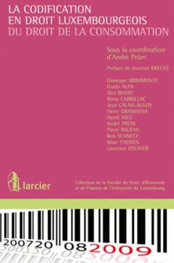 La codification en droit luxembourgeois du droit de la consommation