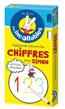 Les incollables - J'apprends à écrire les chiffres avec Simon