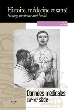 Histoire, médecine et santé : données médicales - XVIIe-XXIe siècle
