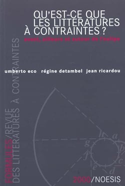 Revue formules n.4 - qu'est ce que les littératures à contraires, avant, ailleurs et autour de l'oulipo?