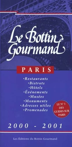 Bottin gourmand de paris francais 2000