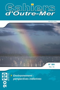 Les cahiers d'Outre-Mer n.281 : environnement : perspectives indiennes