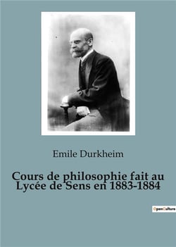 Cours de philosophie fait au lycée de sens en 1883-1884
