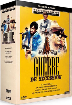 Guerre de Sécession - Coffret : Alvarez Kelly + La Haine des Desperados + Fais ta prière Tom Dooley + La Poursuite des tuniques bleues