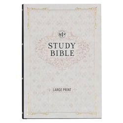 BLACK HARDCOVER LARGE PRINT KING JAMES VERSION STUDY BIBLE