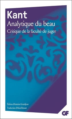 Analytique du beau : Critique de la faculté de juger