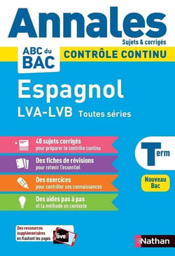 Annales Bac 2024 Espagnol Terminale - Corrigé