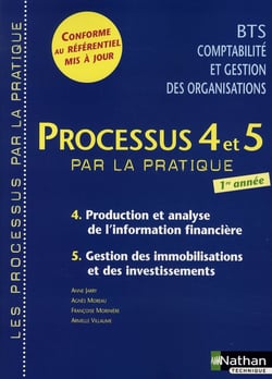Processus 4 et 5 par la pratique - BTS comptabilité et organisation des organisations - production et analyse de l'information financière - gestion des immobilisations et des investissements - 1e année