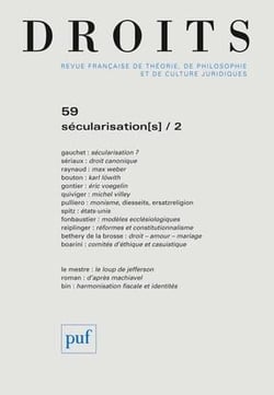 Revue Droits n.59 : sécularisations Tome 2