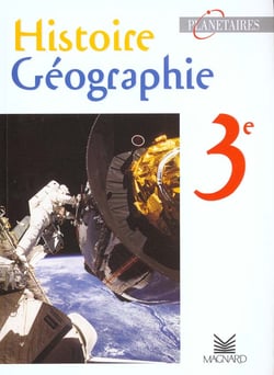 Histoire geographie planetaires troisieme livre de l'eleve