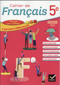 Cahier de français - 5e - cahier de l'élève (édition 2016)
