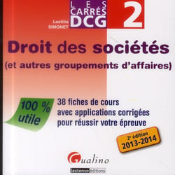 DCG 2 - droit des sociétés et autres groupements d'affaires (édition 2013/2014)