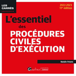 L'essentiel des procédures civiles d'exécution (édition 2022/2023)