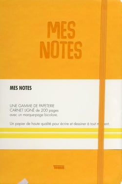 Mes notes - cuir citron