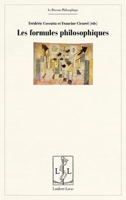 Les formules philosophiques - detachement, circulation, recontextualisation