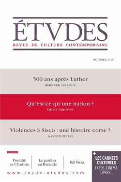 Études n.4231 : octobre 2016