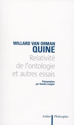 Relativité de l'ontologie et autres essais