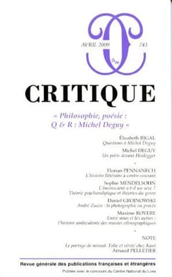 Revue Critique n.743