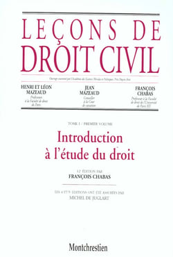 Introduction a l'etude du droit - 12eme edition - vol01