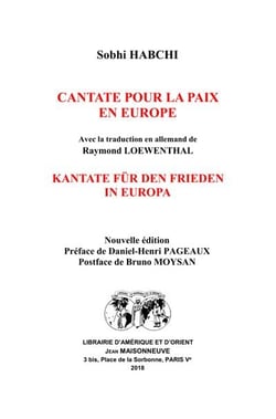 Cantate pour la paix en Europe - Kantate für den Frieden in Europa