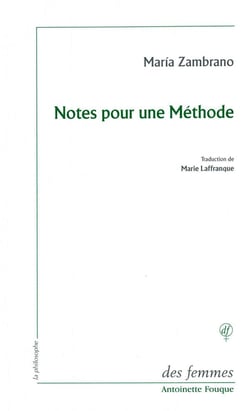 Notes pour une méthode