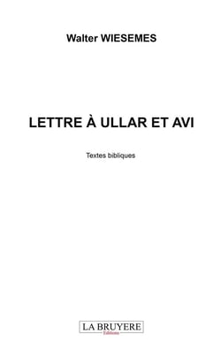 Lettre à Ullar et Avi