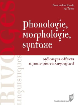 Phonologie, morphologie, syntaxe - mélanges offerts à Jean-Pierre Angoujard