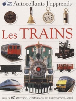 Autocollants j'apprends - les trains